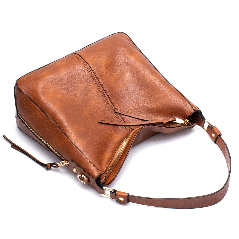 Bolso Hobo de Cuero para Mujer – Gran Capacidad