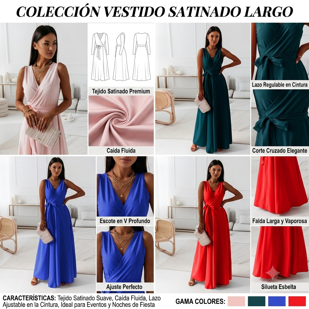 ✨ Vestido Maxi Elegante con Cinturón | ZouStyle