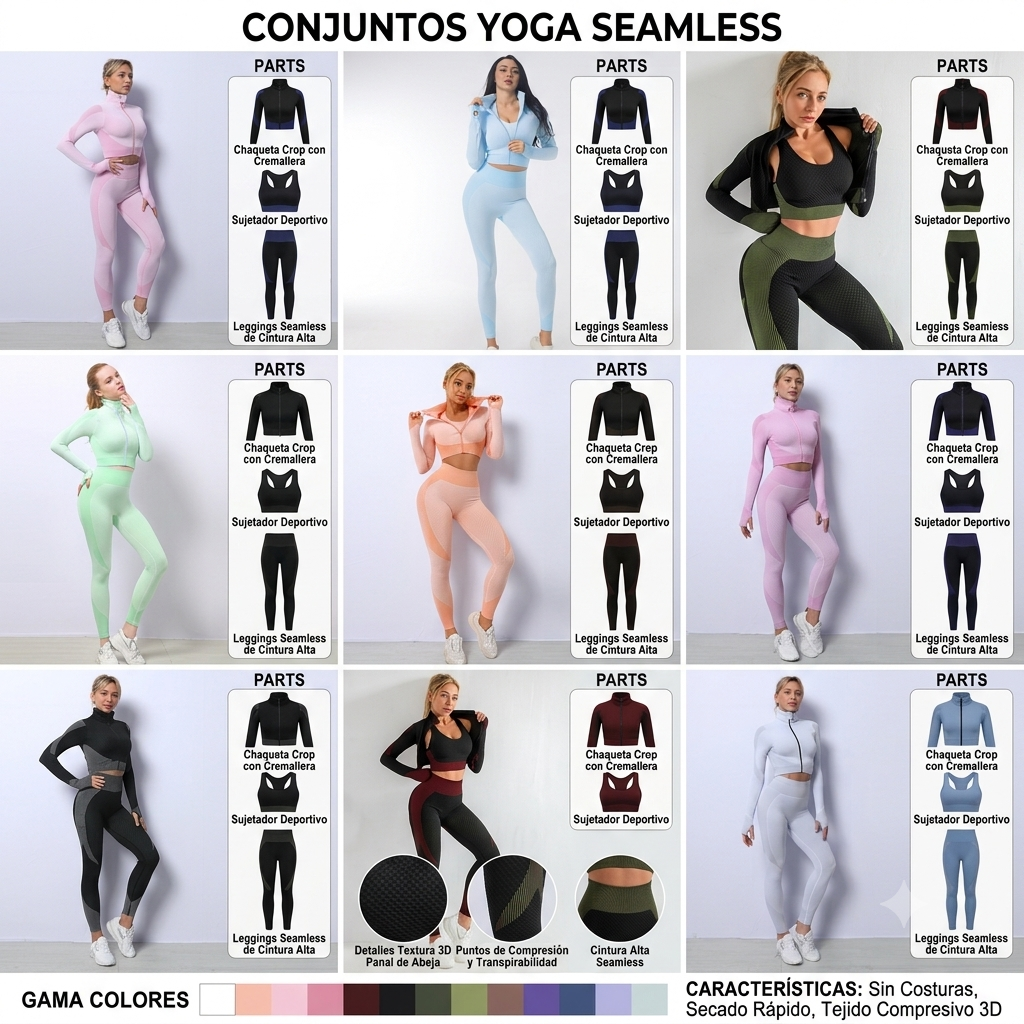 Conjunto Yoga 3 Piezas ZouStyle